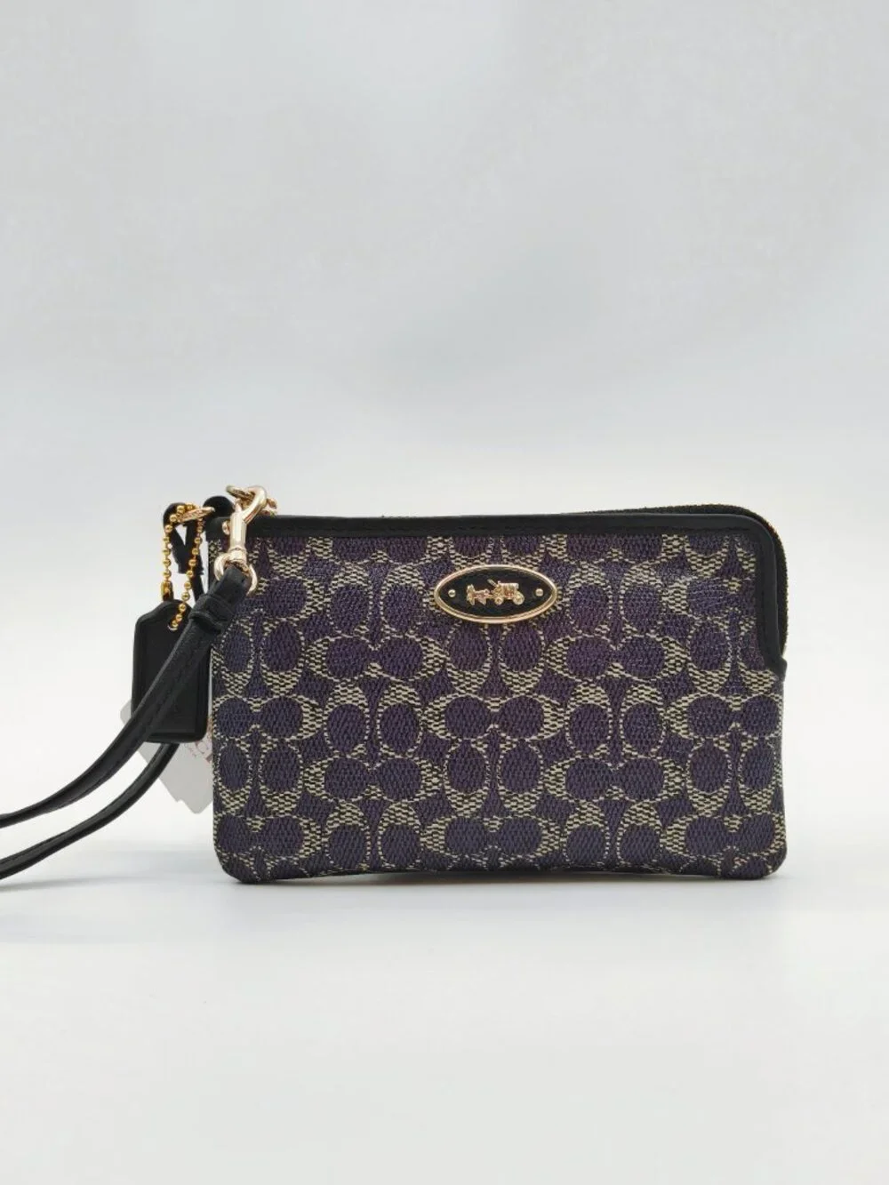 NWT Coach Signature Mini Wristlet Wallet